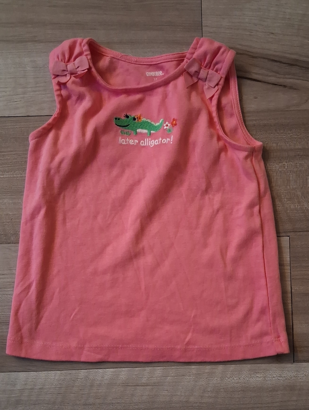 Gymboree Green Later Alligator Embroidery Size 3T (N)
